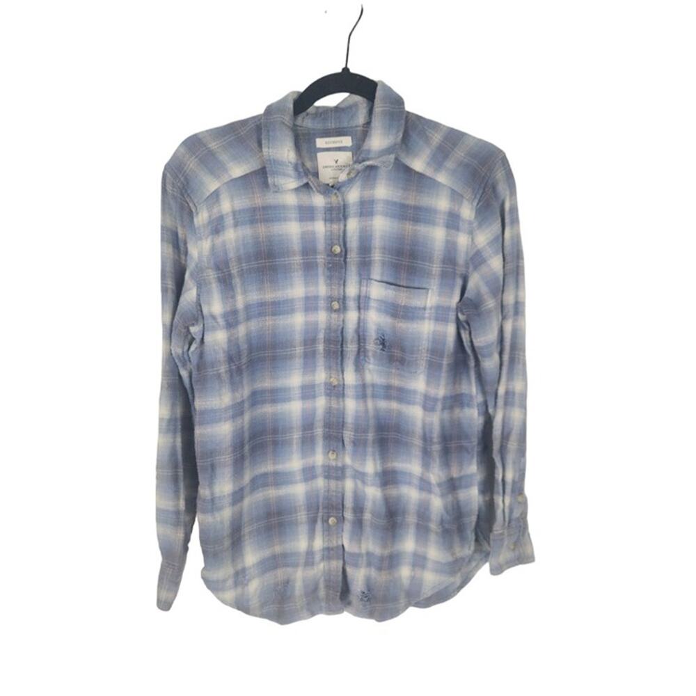 American Eagle Destroyed flannel women's XS